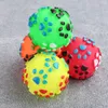 Bolas engraçadas para cães para cães para cães Toy Toy Colorful Som Squeaky Toys For Dogs Cats Rubber macio Chew Bola interativa 20220517 D3