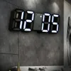 Relógio de parede alarme digital cozinha moderna eletrônica Smart 3D Fonte de alimentação USB Data de tempo LED Temperatura Exibir quarto da área de trabalho286f