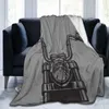 Cobertores de flanela quente Blanket Classic Motorcycle Travel Winter Throw Throw Fin Bed Sofá Blankankets