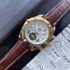 Lyxklockor för män mekanik armbandsur mode affärs Centennial fågel stor svänghjul automatisk mekanisk klockdesigner