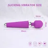 Krachtige G-spot Clitoris Dildo Vibrator Erotische sexy Speelgoed Voor Vrouwen 10 Patronen Trillingen Toverstaf Stimulator Vrouwelijke Masturbator