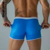 Heavywood zomer heren sexy zwembroek elastische taille badkleding bokser strand zwem shorts man snel droge sunga veer 220425