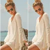 WOLESALE-WOMEN VINTAGE HIPPIE BOHO BELL SILEVES GYPSY Festival Holiday Mini Dress W220315