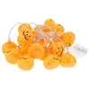 سلاسل 10leds 20leds 30leds Halloween Pumpkin Light String بطارية مدعومة DIY معلقة عطلات الحفل زخرفة LED