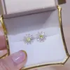 Stud Eleganti orecchini da margherita di cristallo bling di bling per donne zirconia cubica zirconia orecchini fiori di matrimonio gioielli di matrimonio studtudstud1304568