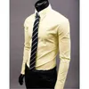 20 colores camisas de algodón hombres oficina de negocios hombre vestido camisas manga larga caballeros streetwear moda alta calidad sólido blanco g220511