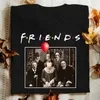 100% coton T-shirt Horror Friends Pennywise Michael Myers Jason Voorhees Halloween Men T-shirt Tshirts en coton pour hommes et femmes 220328