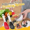 Köksredskap Multifunktionella Kökkockar Sked Värmebeständig Hängande Hole Innovativ Potatis Vitlök Press Colander Spoon Gadgets