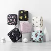 Femmes Portable Sanitar Tampon Tampon Rangement Sac Coton Travel Makeup Sac de rangement Littory Zipper Coin Pursedries DLH922