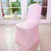 White Polyester Spandex Wedding Party Chair Covers for Weddings Banquet Folding Hotel Events Decoration