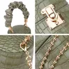 Crocodile Pattern Small Bucket Bag Crossbody Bags for Women 2021 Fashion Purses and Handbags Luxury Female Designer Bag Brand G220422