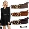 2022 Tiktok Japonais Accessoires et style en cuir pur Ceintures en cuir de vache coréen simple mode européen américain décoratif jeans ceinture pour femmes 7FLK