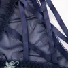 Culotte de femmes roseheart femme mode bleu timide en dentelle broderie coton inférieur basse taille sexy lingerie briefs