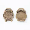 70pcs 22*16MM Antique bronze silver color alarm clock charms metal clock pendants for bracelet necklace earring diy jewelry