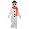 Snowman Mascot Costume Halloween Christmas Character Outfit Adult Size