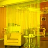 Curtain & Drapes Muticolor Wire For Living Room Shiny Tassel Silver Line Window Door Divider Valance Home Decor WP246#40Curtain