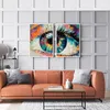 Samtida abstrakt färgglada ögon canvas målning affischer skriver ut väggkonst estetiska bilder för vardagsrum hem dekor cuadros