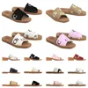 Ch Woody Flat Sandals Womens Luxe Slippers 2023 New Woodys Mules Designer Sandales Sliders Black White and Pink Wine Red Beige Summer Beach Slide Sandales