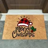 カーペットクリスマスドアマットメリーアウトドアカーペットリビングルームのための滑り止め床の飾りバスルームの寝室の装飾カルペットカーペットカルペット