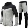 Survêtements 2022 Ensemble pour hommes Sports Tech Fleece Sportswear Pantalons Hoodies Vestes Pantalons Femmes Bas Joggers Homme Running Jacket M-3XL