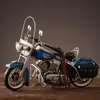 Dekorativa föremål Figurer Retro Motorcykelmodell Heminredning Dekoration Handgjorda metallhantverkspografer Rekvisita lyxiga vintage Motorbi