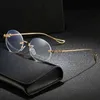 2022 Herzen Herren neue Brillen Rahmen Frauen ovale Persönlichkeit weniger Sonnenbrillen Anti Blue Flat Linsen können mit Myopia Chrom Trend Spektakel QJV4 ausgestattet werden