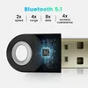 USB Bluetooth 5.1 adapters Computer Bluetooth Transmitters Dongle Driver-Free Audio Receiver for PC Windows 7/8/8.1/10/11