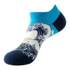 Men's Women's Ship Short Socks Spring And Summer Oil Painting Trend Socks Laides