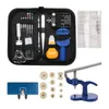 Kit di strumenti di riparazione Set di strumenti per orologi professionali - Pressa per casse da 499 pezzi con 12 piastre di pressatura per inserti in plastica Re
