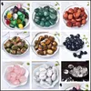 Arts et artisanaux Cadeaux d'arts Home Garden Natural 23cm Crystal Mineral Healing Reiki Energy Crush Stone pour les bijoux Faire du poisson Pish3733577