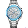 2022 Wwoor Watch Seven Naald Man Bewegingsgedeelte Staal Breng Quartz waterdichte polshorloge chronograaf Groothandels horloges Montre de Luxe Gifts W8