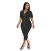 Nya grossistuppsättningar för kvinnors spår Summer Solid Outfits Short Sleeve Shirt Top Short Pants Capris Two Piece Set Casual Sportswear Jogging Suits 7391