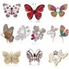 Broches Broches Cristal Strass Papillon Pour Hommes Femmes Insectes En Métal Banquet Bouquet De Mariage Broche Cadeaux Costume Robe Badges Kirk22