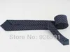 Bow slipsar man slips/polyester/modestil/marinblå/den orange prickdesignen/Han -utgåvan smal slips