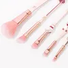 10pcs Anime pinceaux de maquillage ensemble poudre cosmétique fard à paupières sourcils lèvres maquillage outils Sharingan Akatsukic pour les fans brosse Maquiagem 220616