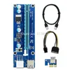 Bilgisayar Kabloları Konektörleri PCIE PCI-E PCI Express Riser Kart 1x ila 16x USB 3.0 Veri Kablosu SATA 6pin IDE MOLEX Güç Kaynağı BTC Miner M için