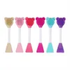 Silicone Mask Brush Random Color Double Headed Soft Hair Facial Smear And Clean Face Mask Tool Beauty Shovel Cleansing Brushes 056