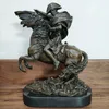 Napoleão de 30cm Bonaparte Bronze estátua cavalgada Horse francês Famous Imperador Escultura de Arte Colecionável Decoração em casa