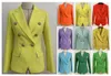 Garnitury damskie blezery jesień i zima dorywczo szczupła kobieta kurtka Fashion Lady garnitur biurowy kieszenie biznes karbowany płaszcz 22 kolory opcje S-3XL