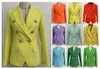 Blazers Womens Suits Blazers الخريف والشتاء عرضة المرأة النحيفة السترة سترة أزياء سيدة بدلة الجيوب التجارية معطف 22 ألوان