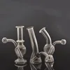 Små vattenpipa glas bong tobaksked rör hårda bärbara dab riggar små bubblare bägare bongs återvinna oljerigg