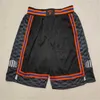 2022 New City Pockets Shorts de Basquete 21-22 Time Short Sport Wear Pant Com Bolso City Azul Branco Preto Vermelho Roxo Impressão de Boa Qualidade Tamanho S-XXL