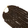 Passie Twist Hair 18 inch Synthetisch gehaakte haar Pre-gedreefde haakvlechten voor zwarte vrouwen Godin Boheemse extensies