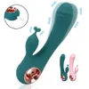 10 Frequency Dildo Rabbit Vibrator for Women USB Rechargeable Vaginal Anal Massager G Spot Clitoris Stimulation Aldult sexy Toys