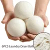 Sublimation Laundry Products Reusable Wool Dryer Balls Softener Laundrys Home Washing 4/5/6cm Fleece Dry Kit Ball Useful Washing Machine Accessories