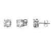 8 mm Hip Hop Coldings Silver Gold Splated CZ Earring Mens Women Earing Pierście