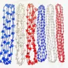 Web Celebrity Tik Tok Pentacle Pervors Favors Netclace Independence Days USA National Day Plastic Beads Carnival Dignival حبات الزخرفة