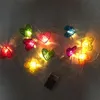 Cordes 10/20/40LEDs rotin coeur chaîne lumières à piles vacances guirlande de noël pour la décoration de mariage de la Saint-Valentin LED LED