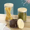 Mutfak Gıda Mühür Kavanozlar Tahıllar Somun Baharat Şeker Plastik Depolama Olabilir Yatak Odası Masaüstü Takı Sundries Şeffaf Depolama Şişesi BH6351 WLY
