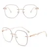 803 Designer Femmes Lunettes De Soleil Alliage De Haute Qualité Plein Ovale Cadre UV400 Polarisé Produit Fini Myopie Mode Femme Lunettes De Soleil rose